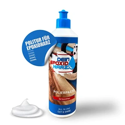 Afbeelding van Polijstpasta voor epoxyhars, 3 in 1 polijstmiddel van professionele kwaliteit, Cut &amp; Shine verwijdert dofheid en microkrassen (500 ml)