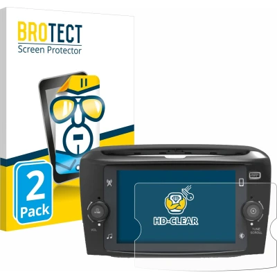 Afbeelding van BROTECT Screenprotector voor Lancia Ypsilon 7&quot; Folie Beschermfolie transparant (2 Stuks)