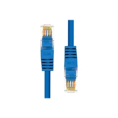Image de ProXtend Cordon de raccordement RJ 45 (M) pour 7 m 5.4 mm UTP CAT 5e IEEE 802.3at moulé, sans crochet, bloqué bleu