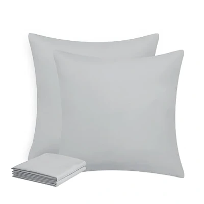 Afbeelding van Aisbo Kussenslopen 2 sets 80x80 super zachte ademende kussensloop grijs