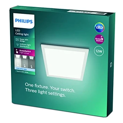 Afbeelding van Philips Lighting Scene Switch Touch led plafondlamp, dimbaar, 4000 K, 12 W, koud wit