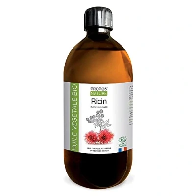 Afbeelding van Biologische ricinusolie, 100% zuiver en natuurlijk, 500 ml PROPOS&#039;NATURE