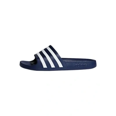 Image de adidas Adilette Aqua Slides Mixte Tongues, Dark Blue/Ftwr White/Dark Blue, 43 EU