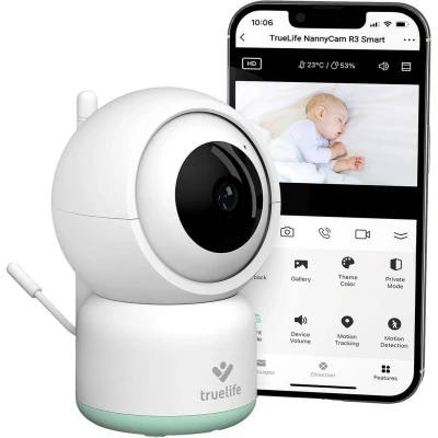 Afbeelding van TrueLife NannyCam R3 Smart TLNCR3S Videobabyfoon WiFi 2.4 GHz