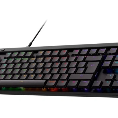 Image de Logitech G515 Clavier TKL backlit USB QWERTY Espagnol commutateur : GL Tactile noir