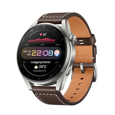 Afbeelding van HUAWEI Watch 3 Pro Mobiel Bellen met eSIM Continue Gezondheidsmonitoring Tot Weken Batterijduur Online Muziek 100+ Sportmodi Brown Leather