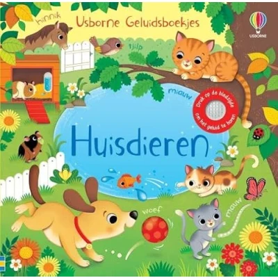 Afbeelding van Uitgeverij usborne geluidenboek huisdieren