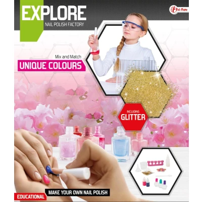 Afbeelding van Toy toys EXPLORE Wetenschap set Maak je eigen nagellak