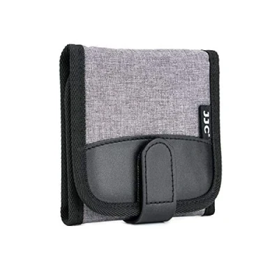 Afbeelding van JJC Opvouwbare opbergtas voor CPL ND uv filters tot 82 mm (riemgesp met microvezelreinigingsdoek, 3 zakken)