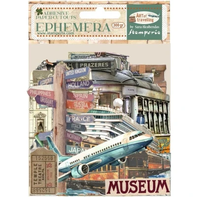 Afbeelding van Stamperia Art of Travelling Ephemera (35pcs) (DFLCT58)