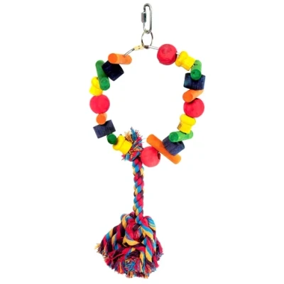 Afbeelding van Happy Pet Speelgoed Papegaai Cartwheel Assorti 28X15X8 CM