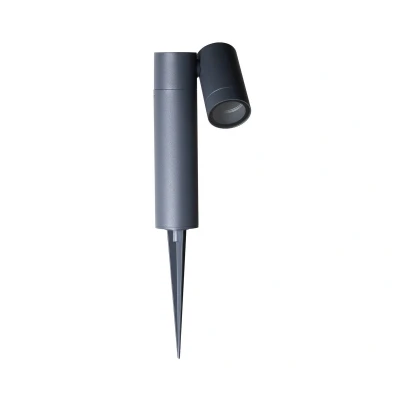 Afbeelding van PRIOS Buitenspots 1licht Aluminium, glas H: 40 cm GU10 donkergrijs