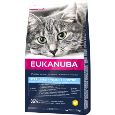 Afbeelding van Eukanuba Kattenvoer Adult Sterilised Weight Control 2 kg