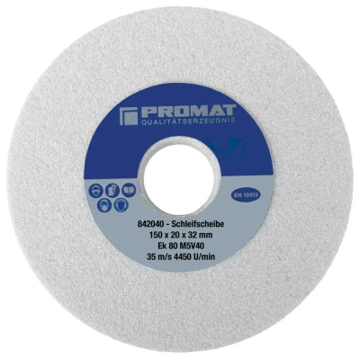 Afbeelding van Promat slijpsteen 125x20x32mm wit k80 4000842038
