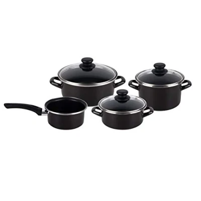 Image de Batterie de cuisine 7 pièces induction antiadhésive sans PFOA Magefesa KENIA Noir