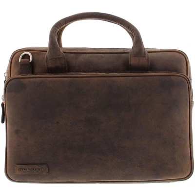 Afbeelding van Plevier Lederen Laptoptas Bell 2 vaks 15.6&quot;