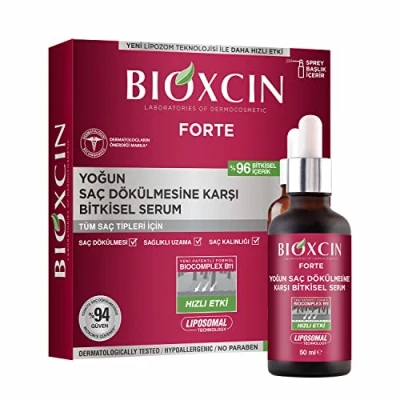 Afbeelding van Herbal serum Intensief Anti haaruitval 3x50ml + 100 ml Forte Shampoo gratis unisex bio Organic