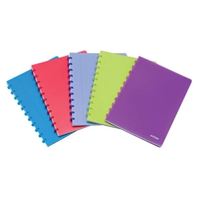 Afbeelding van Schrift Atoma A4 ruit 5x5mm 144blz 90gr PP transparant assorti