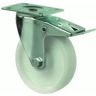 Afbeelding van Zwenkwiel+rem 150mm kunststof totale hoogte 190mm