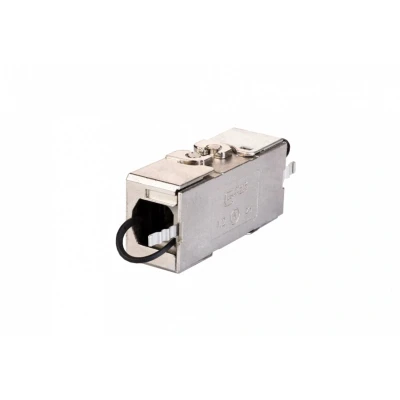 Afbeelding van Metz Connect Netwerk Adapter CAT 6A Aluminium (metallic)
