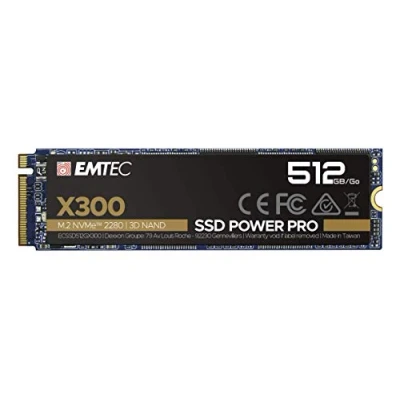 Image de EMTEC Power Pro X300 SSD 512 Go interne M.2 2280 PCIe 3.0 x4 (NVMe)