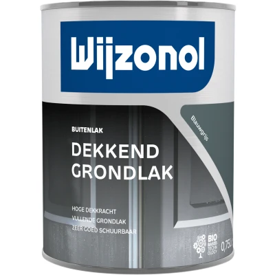 Afbeelding van Wijzonol Dekkend Grondlak Blauwgrijs 0,75 ltr Grondverf &amp; Primer