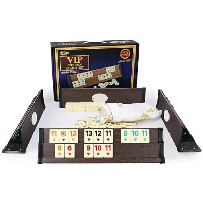 Afbeelding van Star SEMUS Rummy Compact Okey met pionnen van melamine (donker)