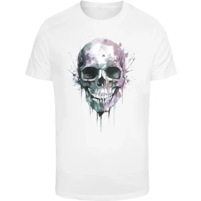 Afbeelding van Mister Tee Skull Tshirt print, Heren, Maat: XL, White