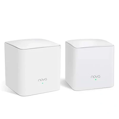 Afbeelding van Tenda Nova MW5G Beste WiFi Mesh, Gigabit Router (AC1200 Dual Band dekking tot 300 m², 2 x 1000 Mbps poorten, 80 apparaten, compatibel met Alexa, ouderlijk toezicht, wit,