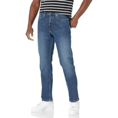Image de Amazon Essentials Jean Coupe Athlétique Men&#039;s, Délavé Moyen, 36W / 29L