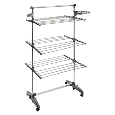Afbeelding van Five Wasrek/droogrek metaal 125 x 62 172 cm staand/inklapbaar