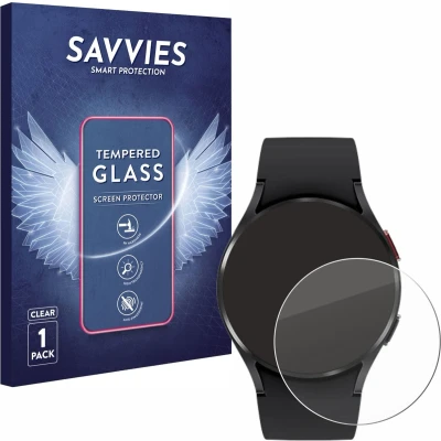 Afbeelding van Savvies Glas Screenprotector voor Samsung Galaxy Watch 4 (40mm) Gehard Beschermglas 9H