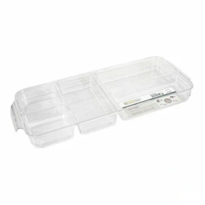 Afbeelding van Dienblad met Vakjes Confortime polyestyreen 45 x 18 4,7 cm 12 Stuks (45 cm)