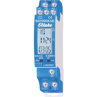 Afbeelding van Eltako S2U12DDX UC DIN rail schakelklok 230 V