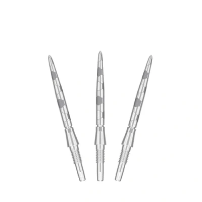Afbeelding van TARGET Darts Swiss Point Storm Steel Dart Points, Onyx (3 Pack Set van Tips) 26 mm Zilver Verwissel Punten, Reserve Tips, Professionele Accessoires