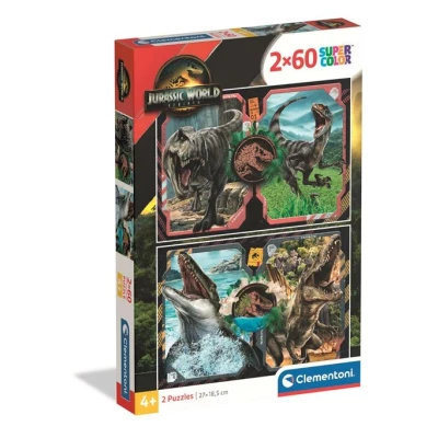 Image de Puzzles 2 x 60 pièces Clementoni Jurassic World Renaissance