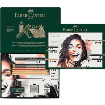 Afbeelding van Pitt Monochrome Faber Castell discovery set dry art materials