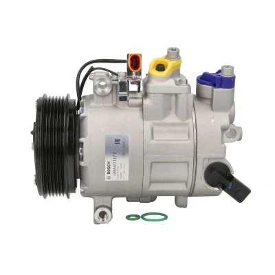 Afbeelding van BOSCH 1 986 AD1 172 AC Compressor 12V PAG 46 YF R1234yf, R134a Met montagehandleiding, afdichtring AUDI: A4 B8 Avant, Saloon