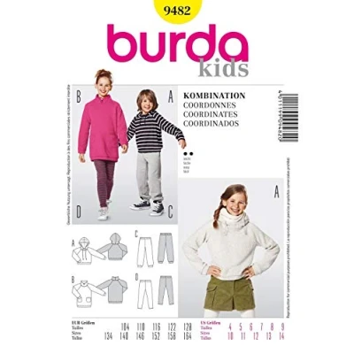 Afbeelding van Burda Naaipatroon 9482 Trui en broek in variaties