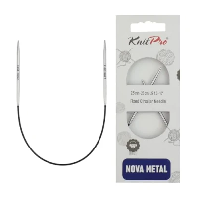 Afbeelding van KnitPro Nova Metal rondbreinaalden 25cm 2.50mm.
