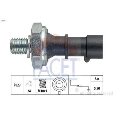 Afbeelding van FACET 7.0141 Oliedruksensor M10x1 1 Made in Italy OE Equivalent OPEL: Corsa C Hatchback, D Astra J Sports Tourer