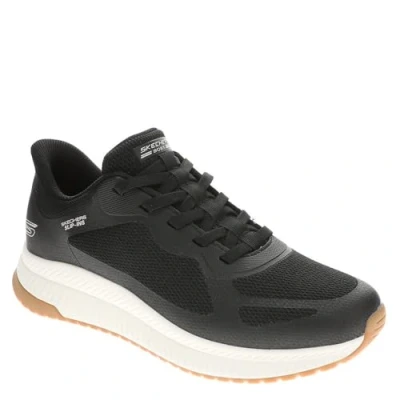 Afbeelding van Skechers Slip ins: BOBS Sport Squad Chaos sneaker Zwart Extra comfort Memory Foam Maat 44