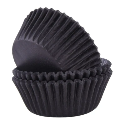 Afbeelding van Cupcake Cups PME Zwart 60 stuks