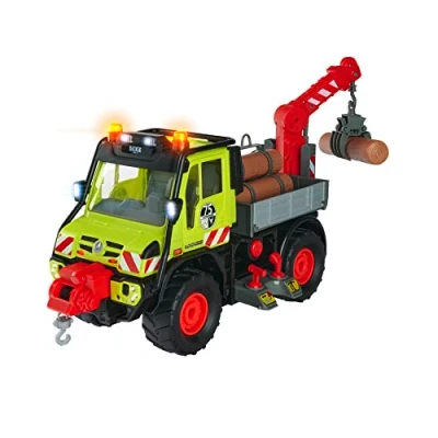 Afbeelding van Dickie Toys Unimog U530 50 cm Bestuurbare kraan Licht &amp; Geluid Speelgoedvoertuig
