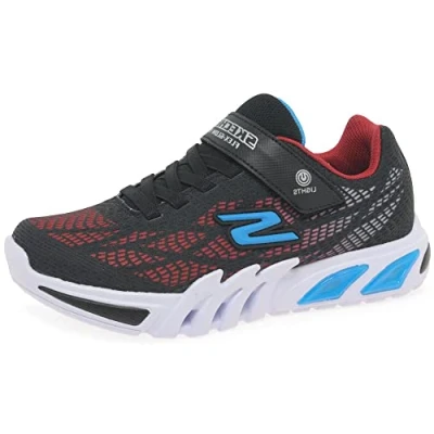 Afbeelding van Skechers Flexglow Elite Sneakers laag voor kinderen, Maat: 32, Black/red/blue Textiel/ synthetisch