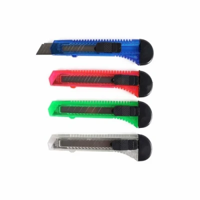 Afbeelding van Benson Stanleymes Afbreekmes Snijmes 18 mm Kleur 4 stuks