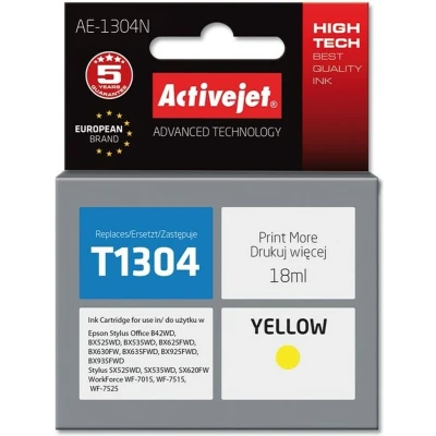 Afbeelding van Originele inkt cartridge Activejet AE 1304N Geel