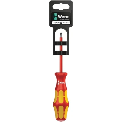 Afbeelding van Wera geïsoleerde schroevendraaier phillips ph1 x 80mm (Blisterverpakking)