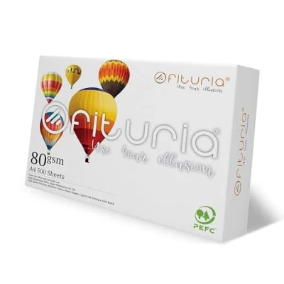 Afbeelding van Ofituria 500 vellen A4 multifunctioneel papier voor printers en kopieerapparaten wit werkomgevingen thuisgebruik 80 g/m²