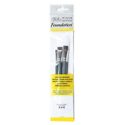 Afbeelding van Winsor &amp; Newton Foundation Acrylverf Penselen Set 2